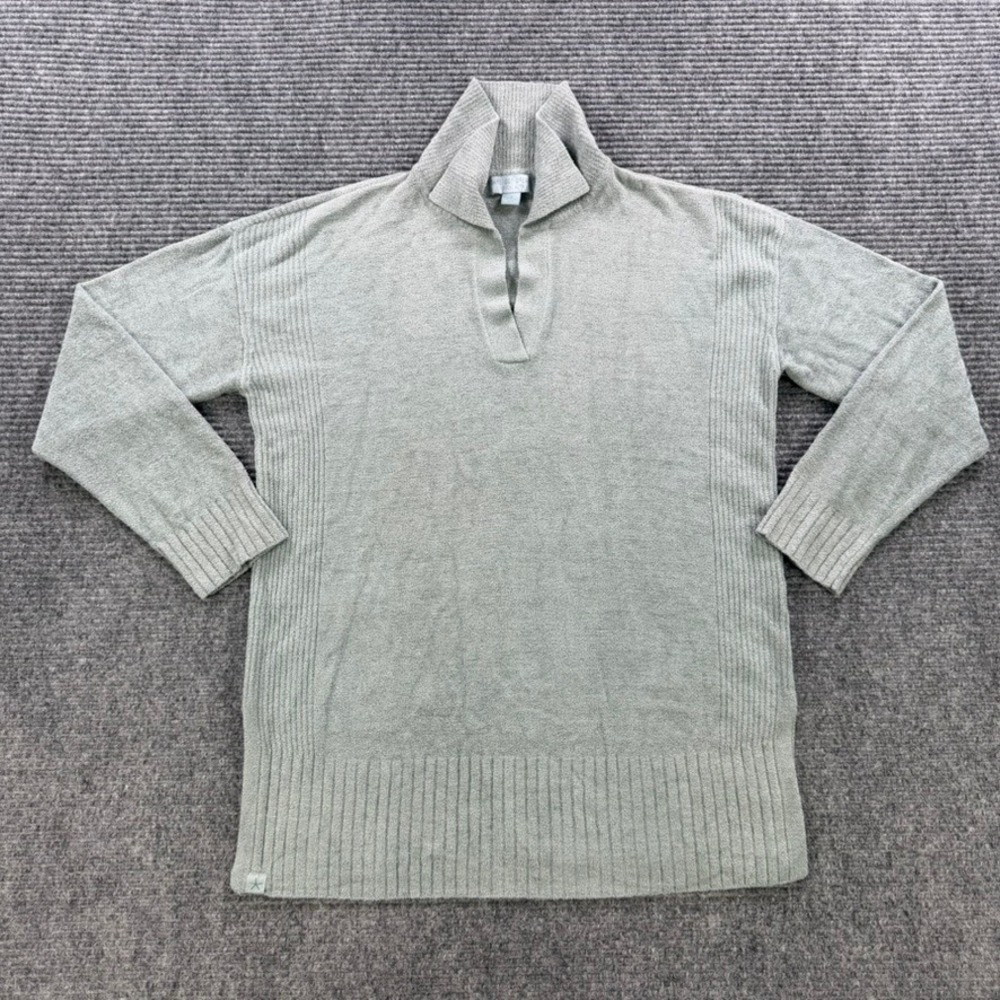 Barefoot Dreams CozyChic Ultra Lite Pullover Sweater Women Small Sage Green Warm - Picture 2 of 12